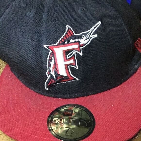 New old stock, Florida marlins baseball hat by 59fifty - Picture 2 of 5